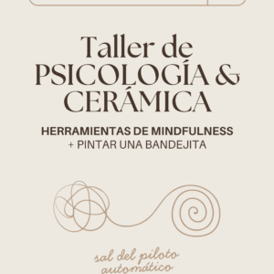 Taller Psicología & Cerámica - 21 abril